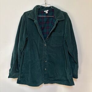 L.L.Bean Fleece Lined Corduroy Shacket Size Medium